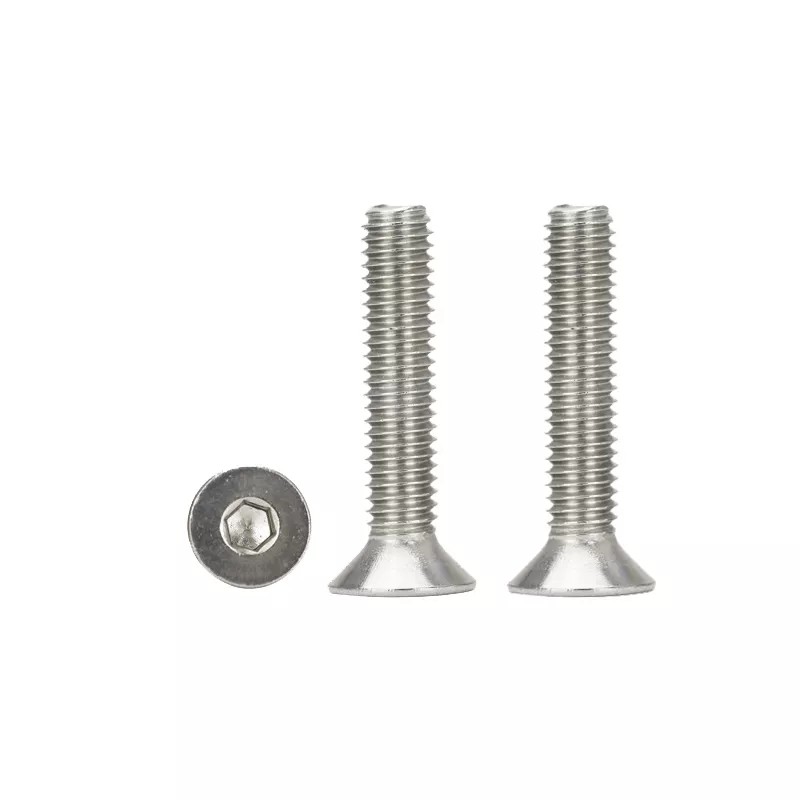 Stainless Steel 304 Hex Drive Allen Flat Head Screws Din7991 Hexagon Socket Cap Countersunk Head Machine Screw