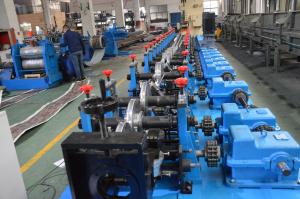 China Touch Screen PLC Control Rack Roll Forming Machine Metal Roll Forming Machine on sale