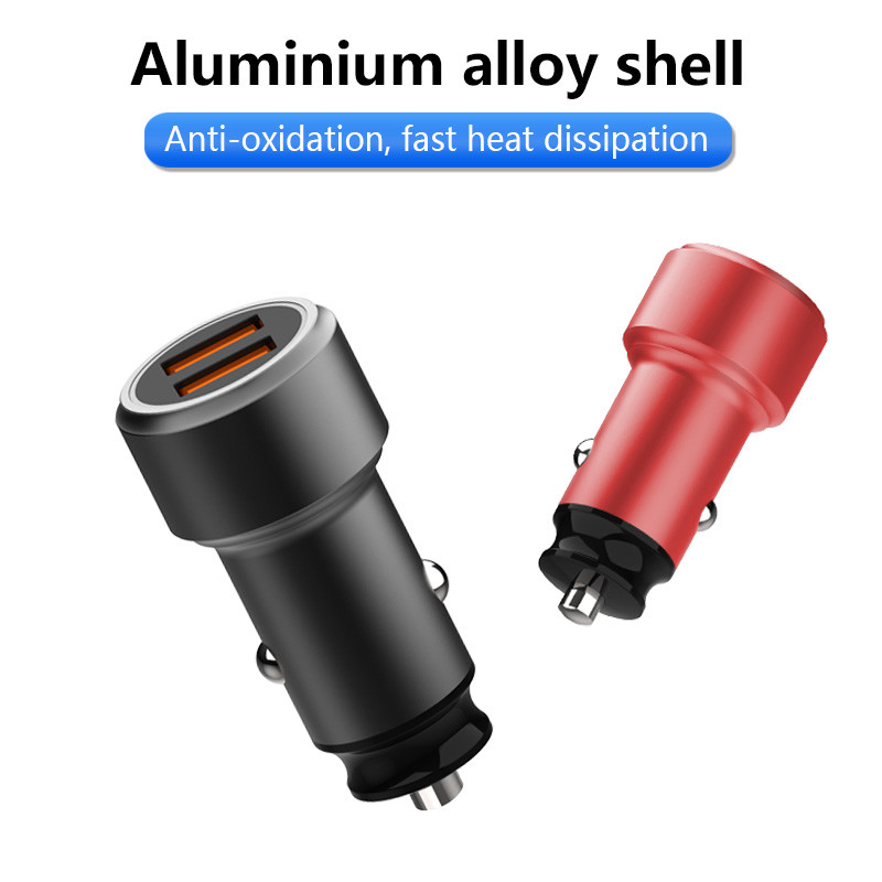 FQC18-1 Dual QC3.0 USB CAR CHARGER Universal Compatible USB CAR CHARGER for all electronics cheap price