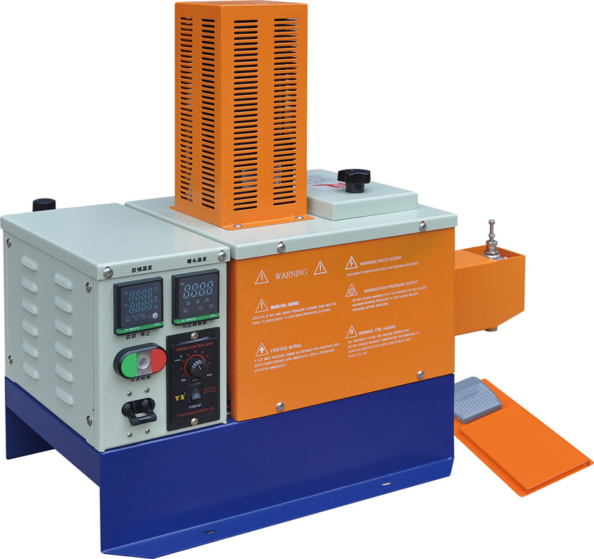 Single Spray Nozzle Motor Type Pedal Gluing Machine
