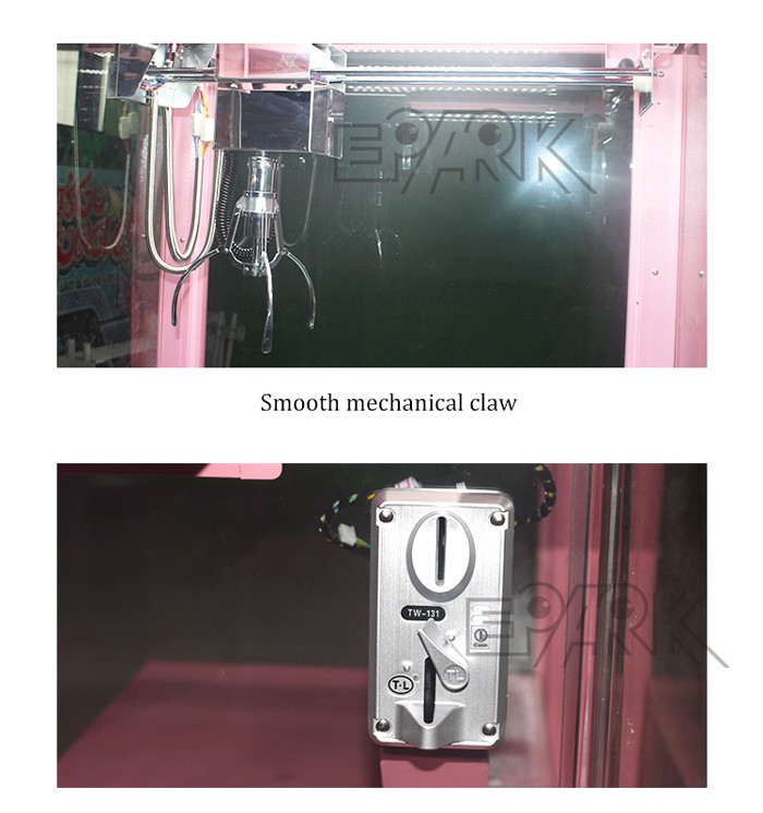 Transparent Plush Dolls Lucky Catch Claw Crane Machine