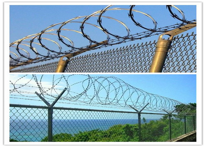 6 Foot 9 Gauge Black Galvanized Chain Link Fence