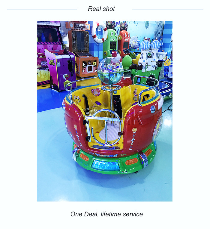 360 Degree Rotation Coin Operated Carousel Baby Indoor Amusement Games For Restaurant