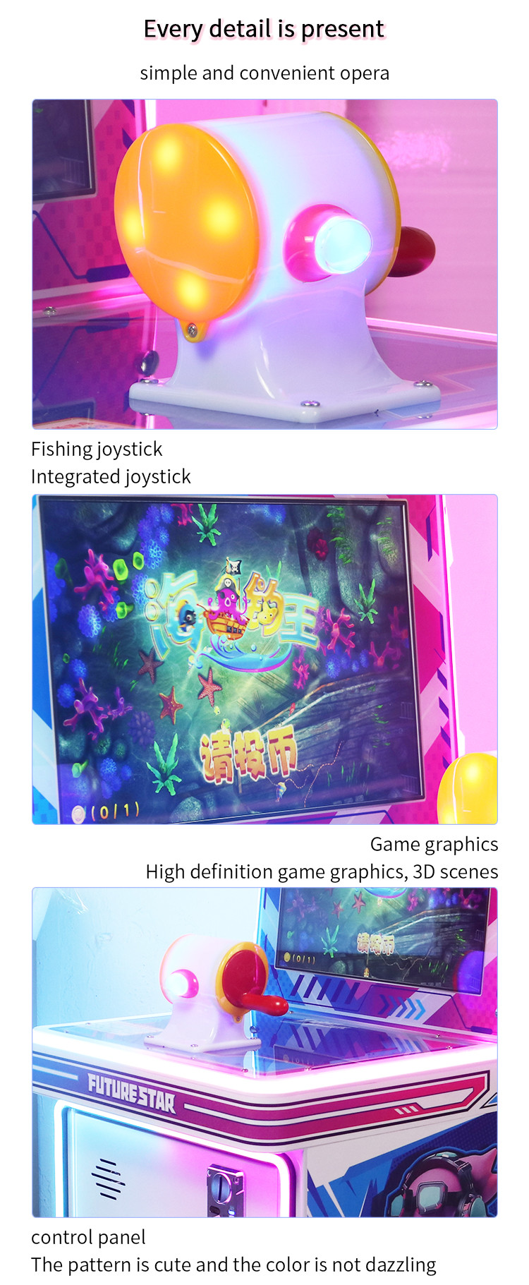 Single-player Fishing Arcade Game Series For Indoor Coin-operated Arcade Machines