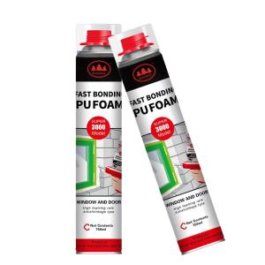 Quick-Cure Polyurethane Foam Insulation Sealant and Up To 3 Times Expansion Rate for Insulation