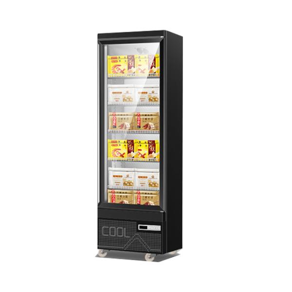 Commercial Display Refrigerator , Supermarket Single Glass Door 450L Ice-Cream