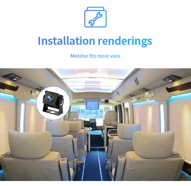 General Bus Reverse Parking Camera ABS HD Car Camera Truck Blind Area Rear View Starlight Car Monitoring