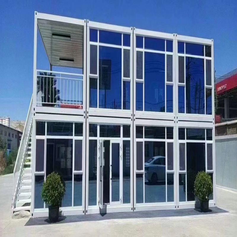 20ft Modular 2 Storey Prefabricated Aluminium Steel Glass Prefab Container House