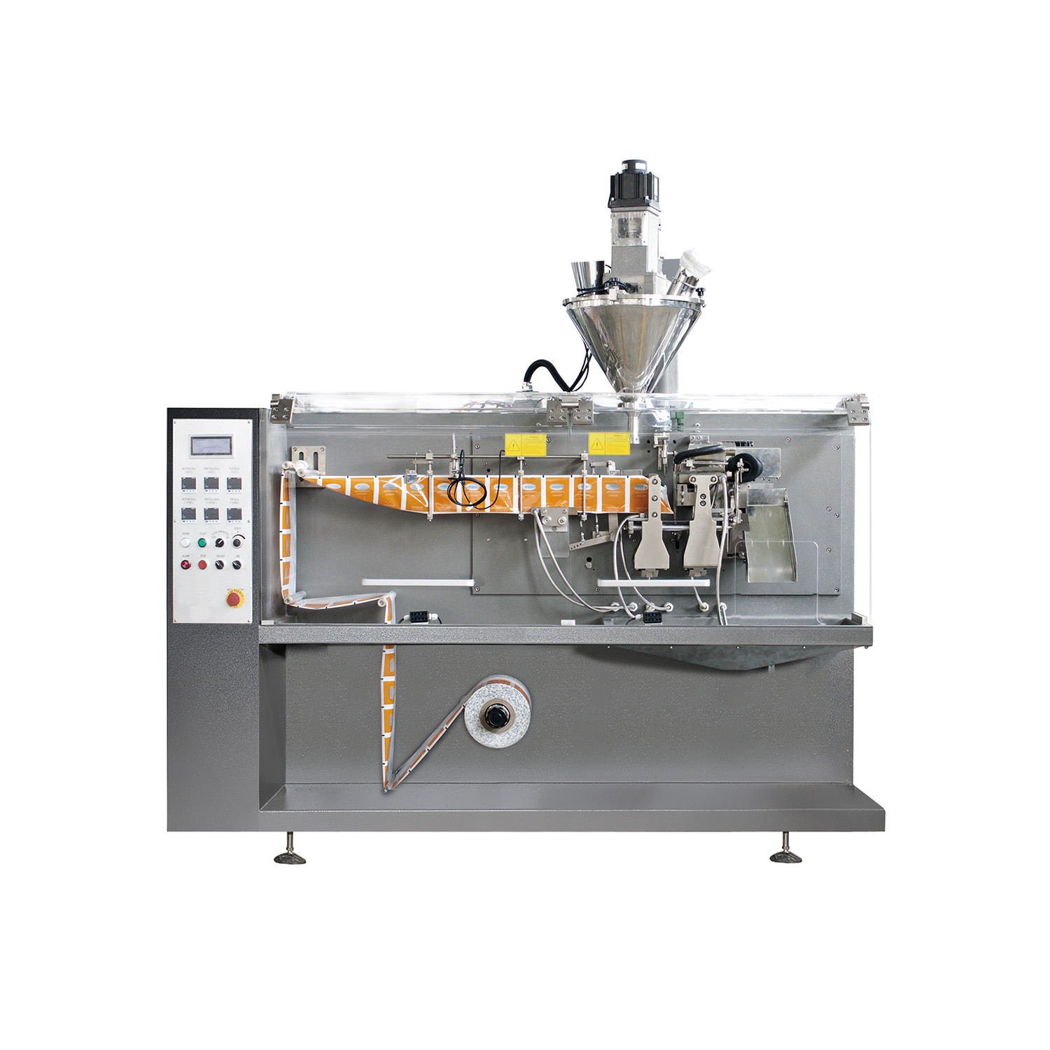 Horizontal Roll Film Forming Food Doypack Packing Sealing Machine