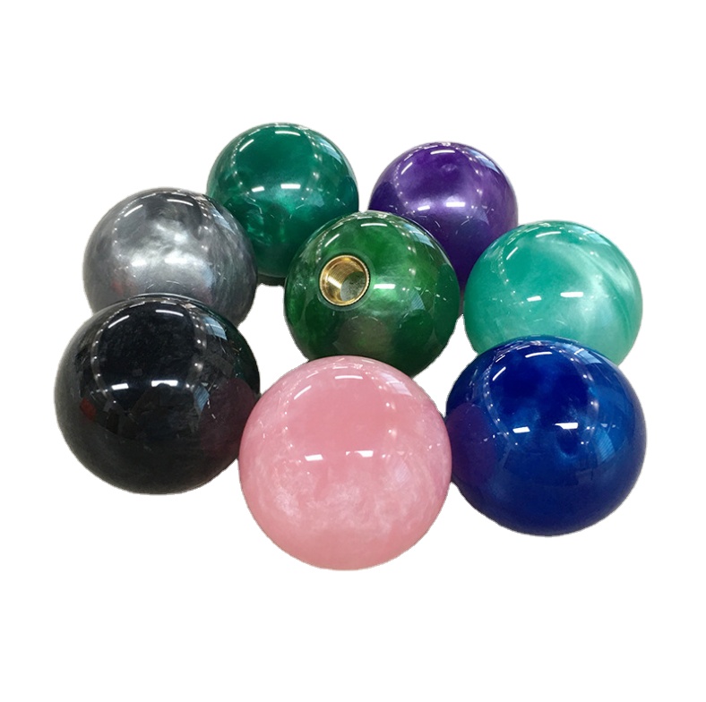 Custom Colorful Ball Gear Shift Knob Resin 54mm OEM Accpetable