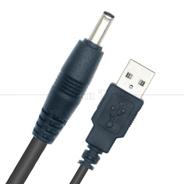 1 Meter USB Male to DC Barrel Jack 3.5mm 1.35mm Power Charger Cable for Router