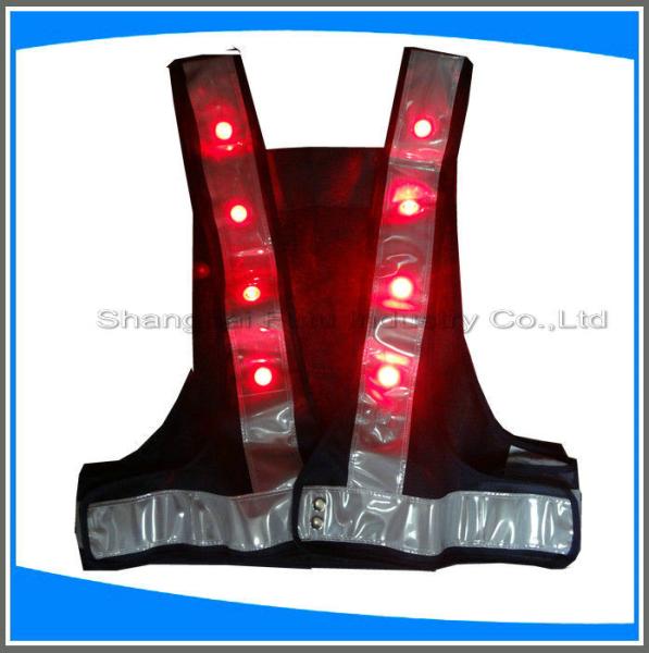 LED traffic safety vest,100% ployester,factory supplier high visibility safety