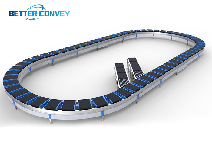 Cycling Postal Cross Belt Sorter For Courier CEP