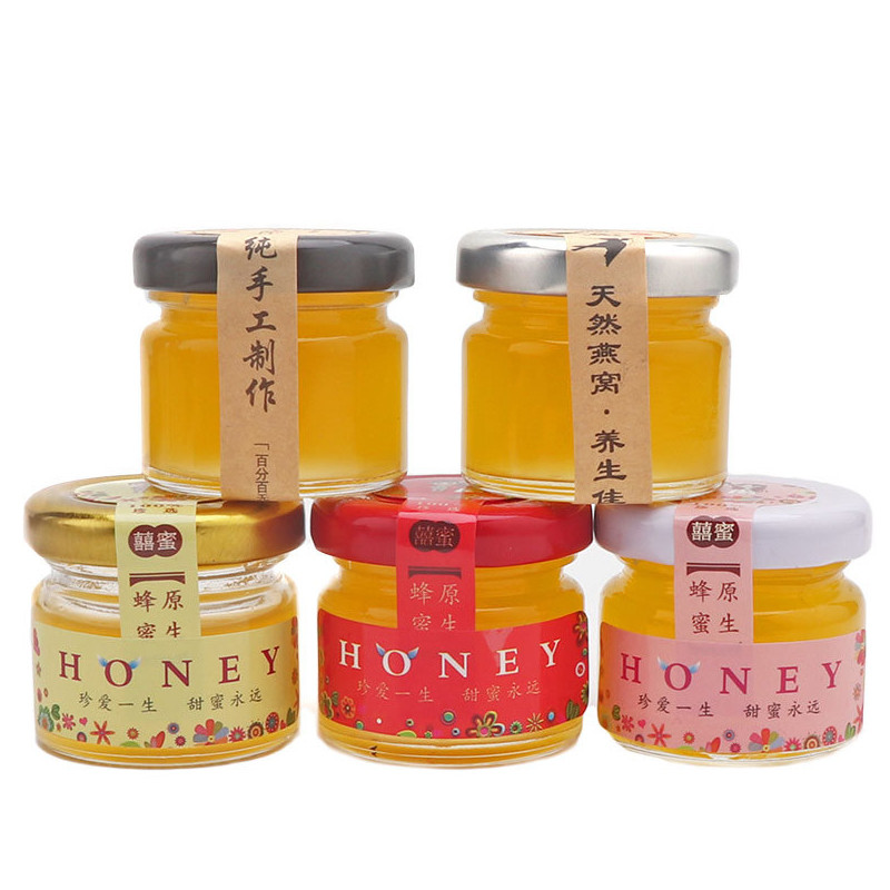 350ml Round Glass Honey Jars