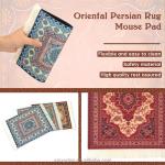 Stock Mini Woven Carpet Rubber Mouse Pad With Fringe For Desktop Pc Laptop