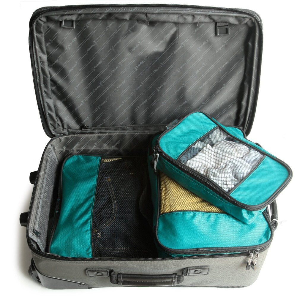 Fashion Canvas Lightweight Packing Organizers 3 Set Side Carry BSCI SEDEX