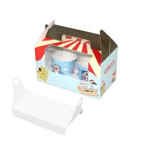 Custom Cardboard Display Boxes Green Environmental Safety Material cake box