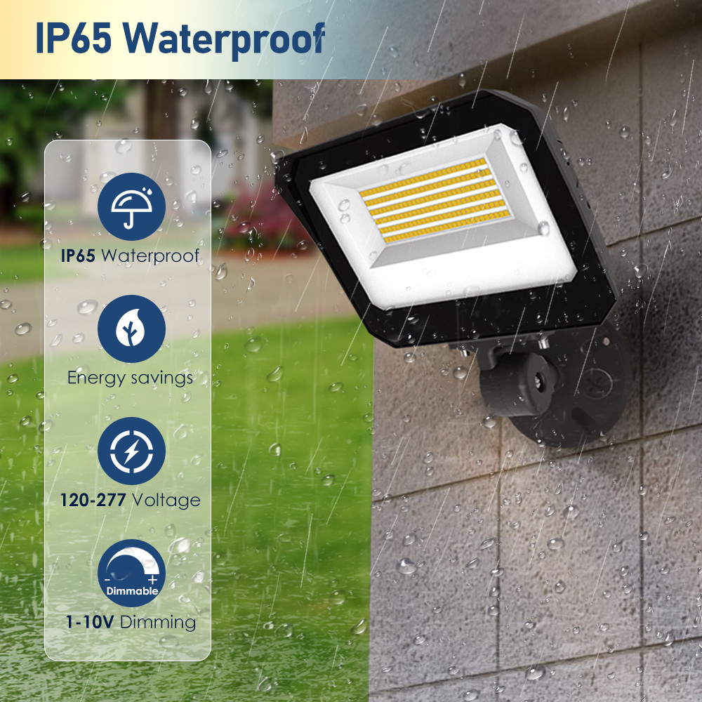 Outdoor Led Flood Light 150W 120W 100W 3CCT And 3Power Adjustable IP65 Waterproof