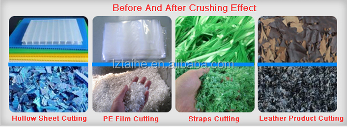 65Mn2Si Blades Material PET Bottle Crushing Machine With 2500kg/H Production Capacity