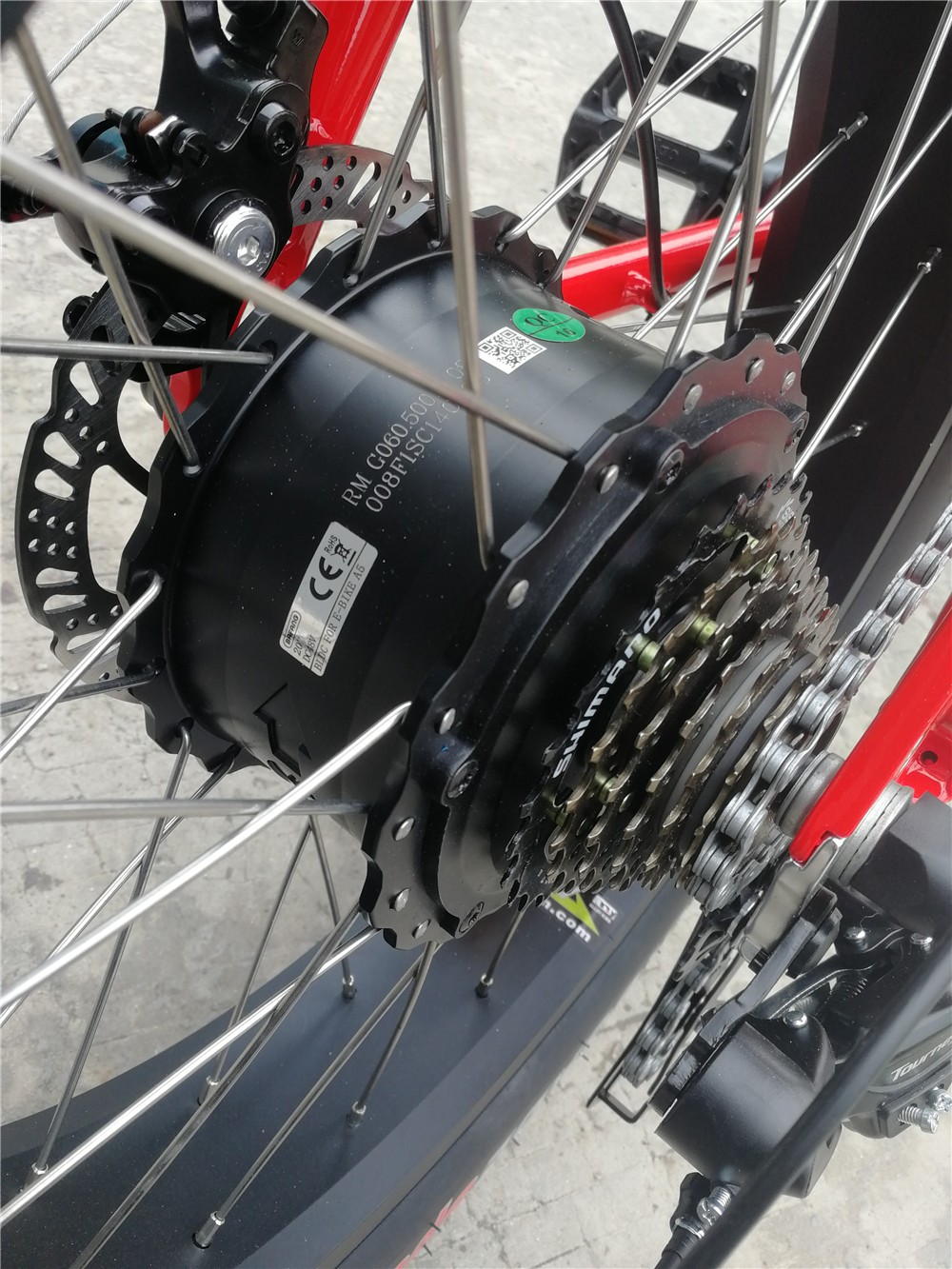 LCD Display Brushless Motor Electric Fat Tire Bikes For Adults 48V 13AH Lithium Battery