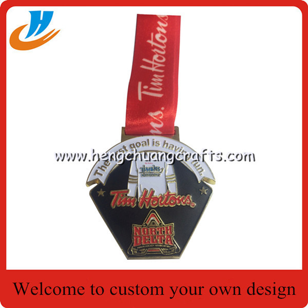 Sports events gold silver medals,die casting process medal with plated color