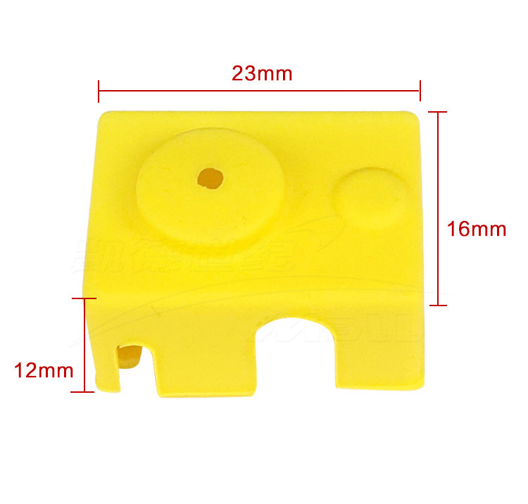 Plastic 23*16*11.5mm E3D-V6 PT100 Silicone Sleeve / Silicon Rubber Case