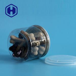 Transparent PET Plastic Can With Easy Open End For Dry Food Sauce And Spices