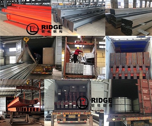 Modular Light Metal Frame Construction Prefabricated Industrial Storage Building