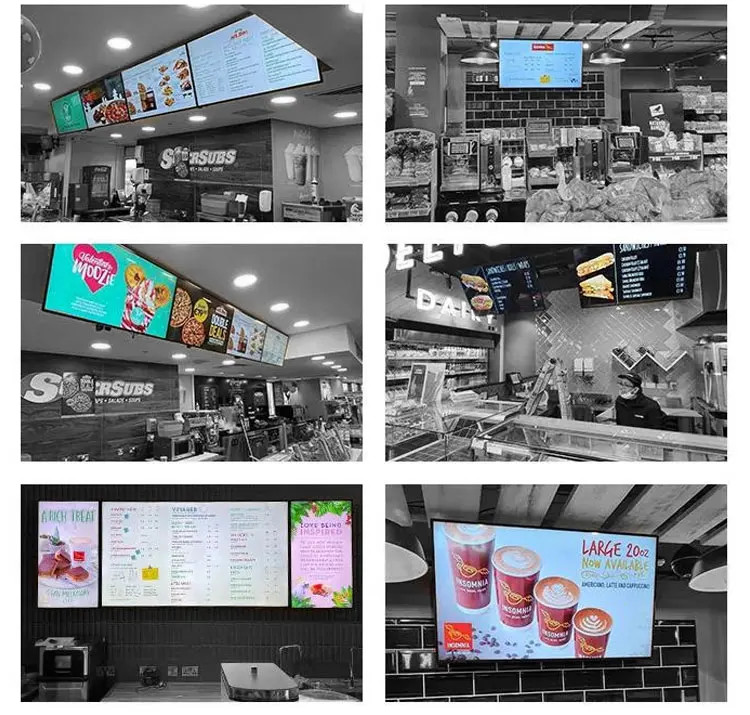 MP3/WMA Wall Mounted Digital Signage 1920x1080 Resolution With 1 Year Warranty
