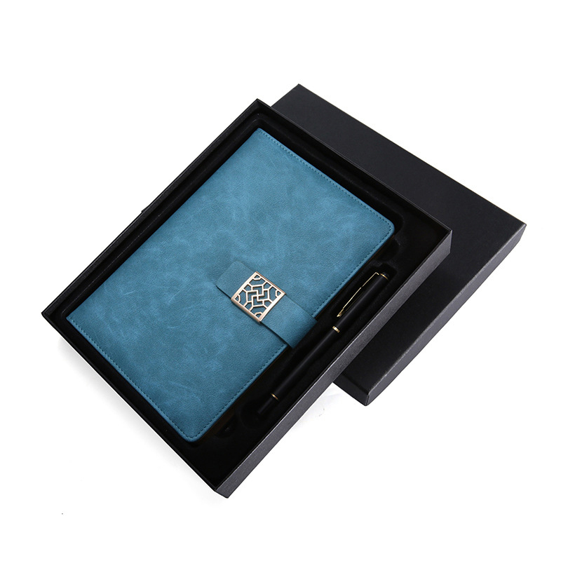A5 Binder Notebook Pocket File Notebook Folio Business Leather Portfolio