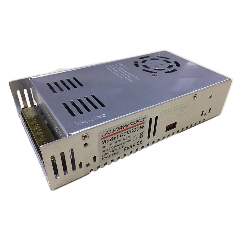 60v 500w Indoor power supply IP20 Transformer Adapter for LED Light