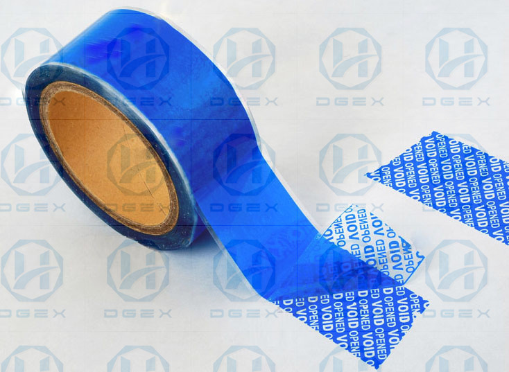 Customized Promotion PET Tamper Security Seal Tape For Carton Sealing