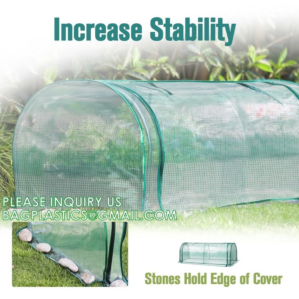 Heavy-Duty Poly Balcony Large Walk In Tunnel Plastic Greenhouse Tent For Winter Indoor Garden Winter PVC Mini