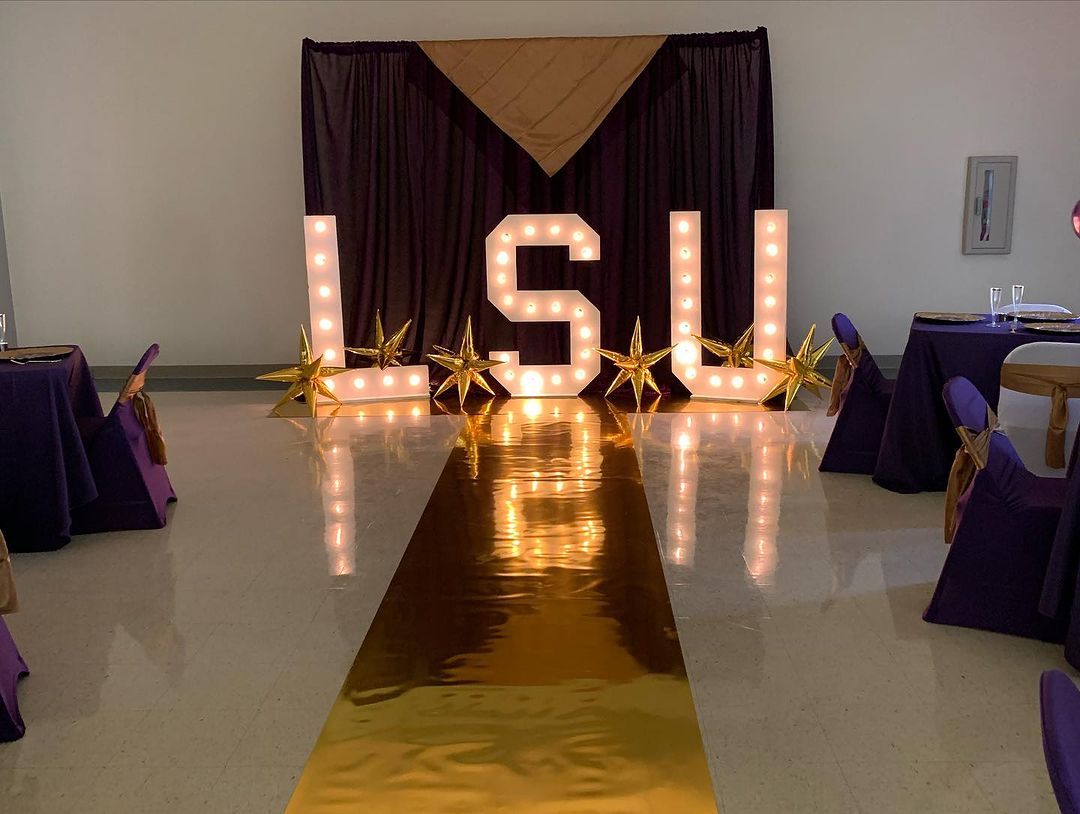 Stainless Steel LED Metal Bulb Letters Signage for Office and Birthday Celebration