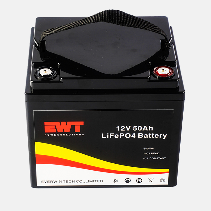 Bicycles 12V Lithium Iron Phosphate Battery 50Ah LiFePO4 Battery Replacement CE