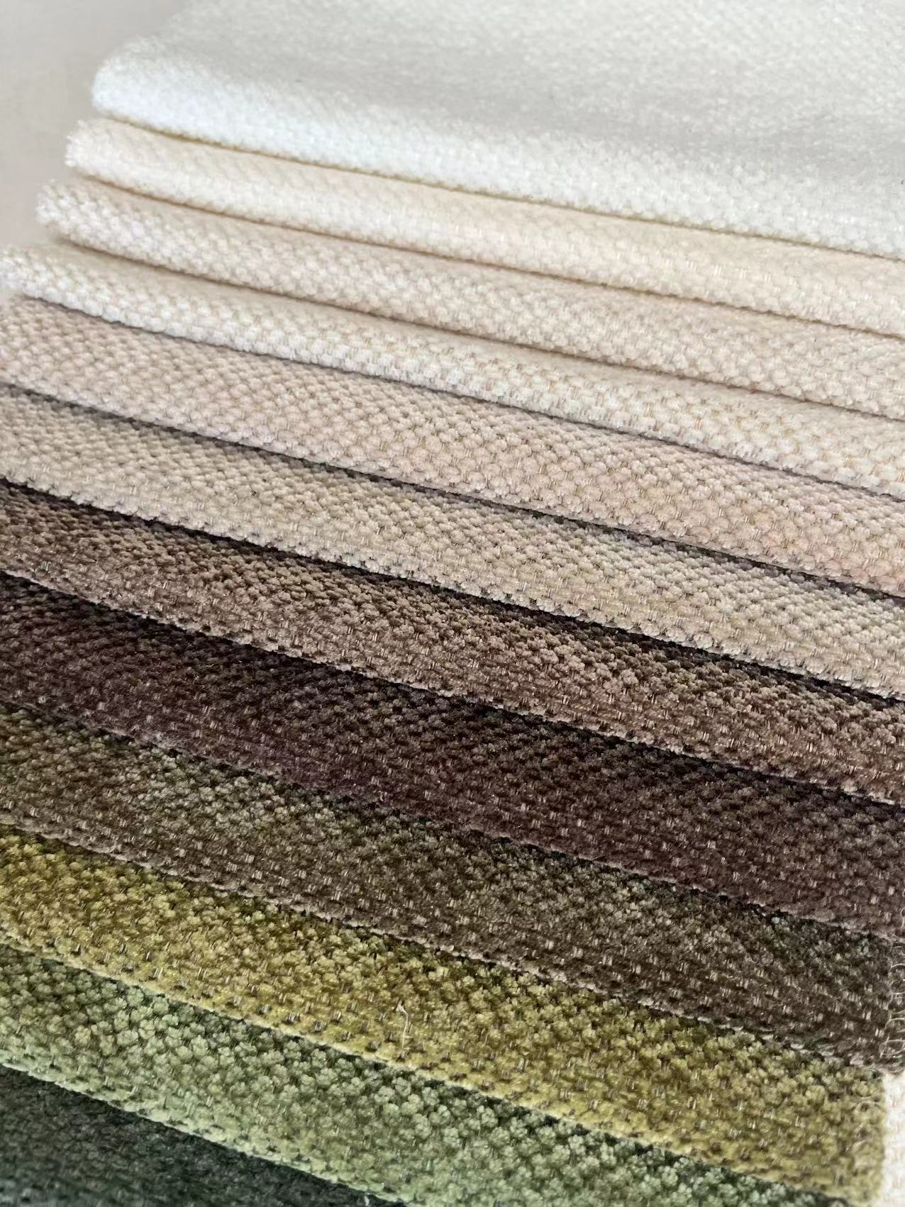 380gsm Chenille Sofa Fabric Double Faced With Knitted Technics