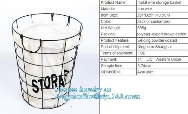 Customized Wire Diameter Stock Pot Cooking Wire Mesh Metal Storage Basket,