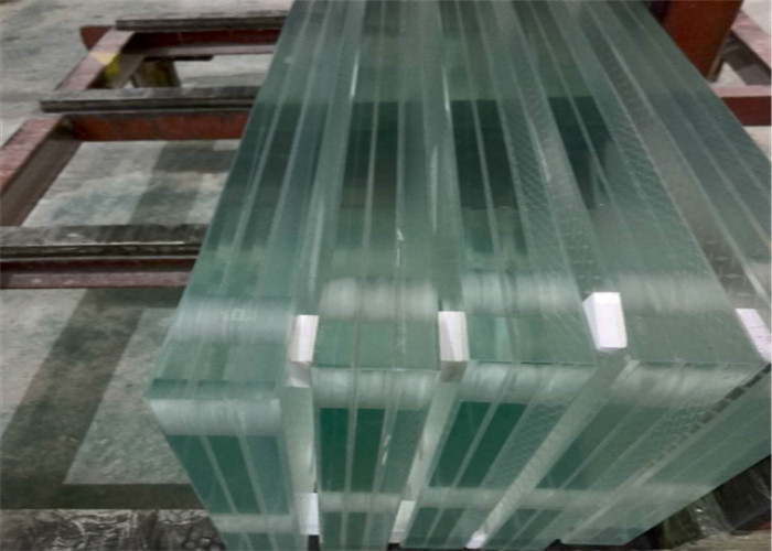 Commercial Building 10mm Laminated Glass , Clear / Colored Decorative Laminated Glass