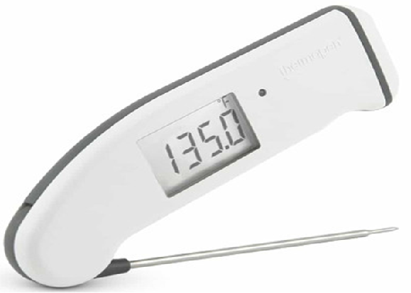 Bright Backlight Coffee Milk Thermometer IP68 Waterproof Structure Yellow Color
