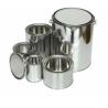 Buy cheap ISO Round Metal Container With Lid 0.21mm 4 Litre Empty Paint Tins from wholesalers