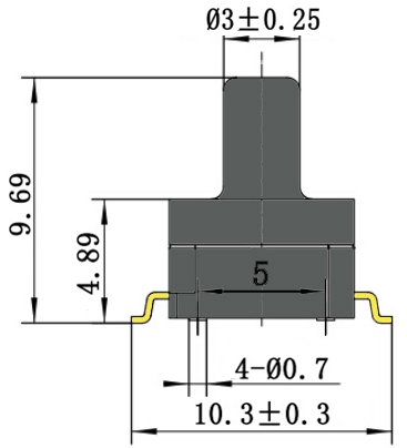 4.5V Gage Type 1000kPa Silicone Water Level Pressure Sensor