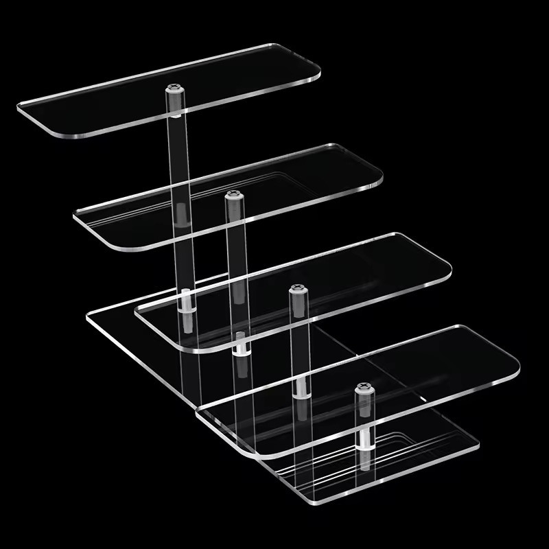 Wholesale Acrylic Sunglasses Display Stand Eyeglasses Showing Rack 3-layer POS Display Rack