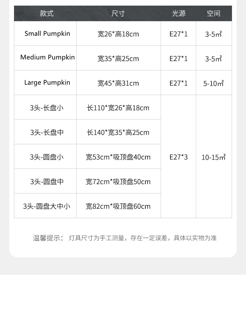 Designer Restaurant Island LED Chandelier Retro Resin Pumpkin Lamp Bedroom Wabi Sabi Pendant Lamps(WH-VP-165)