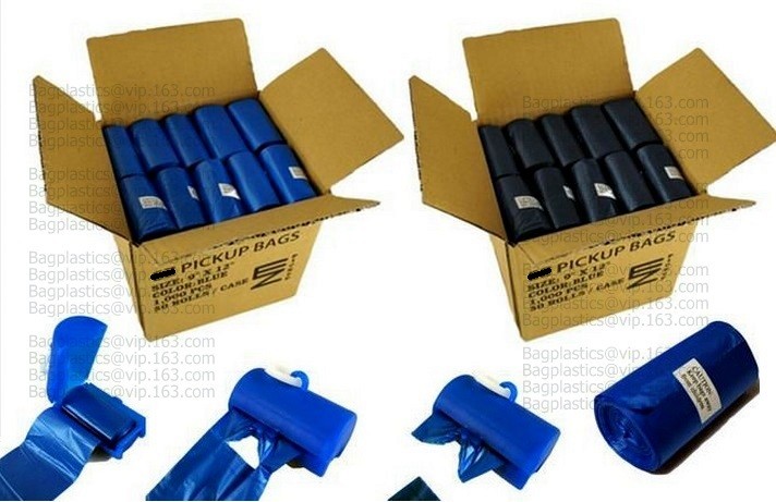 Pet Dog Waste bags Poop Pooper Scoopers for Bags on Board biodegradable 5 Color DHL Free Shipping, BAGEASE, BAGPLASTICS