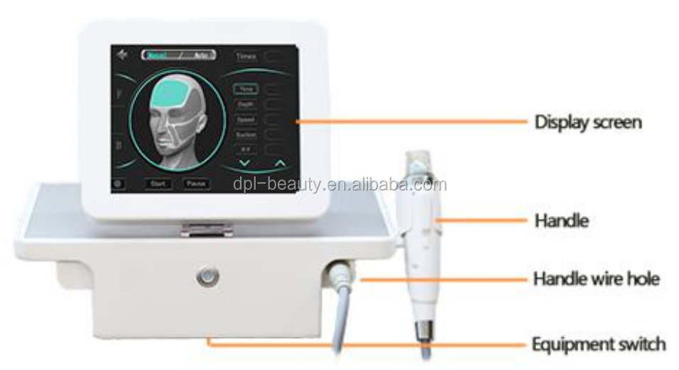 Wrinkle Removal RF Fractional Microneedling Machine Face Tightening With 25pins
