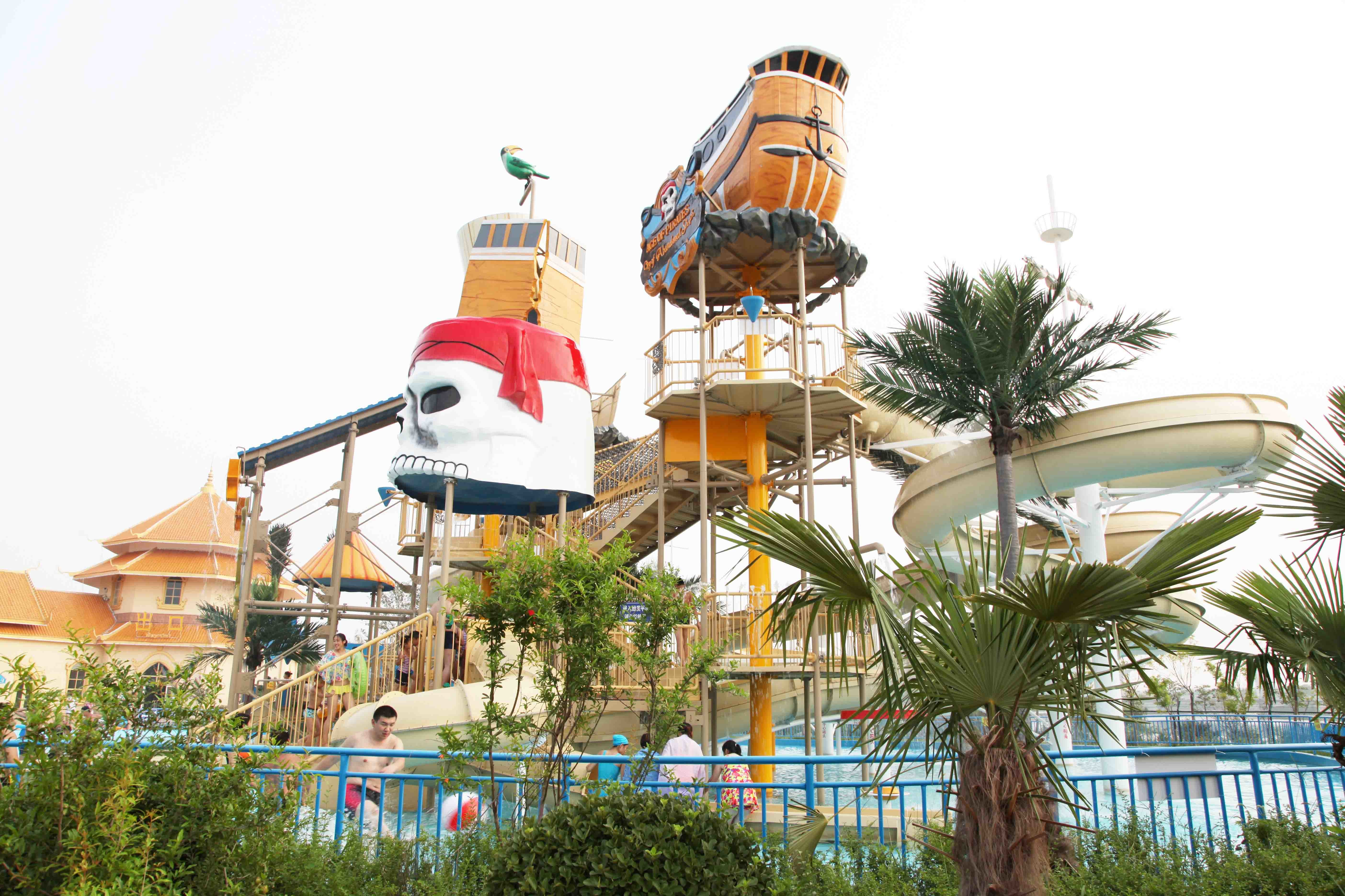 Big Water House Water Park Game Steel Aquatic Play Structures For Amusement Park