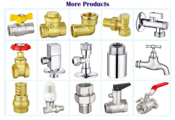 DN Design Brass Plumbing Valves For Water Line Hot Forged Bronze Surface