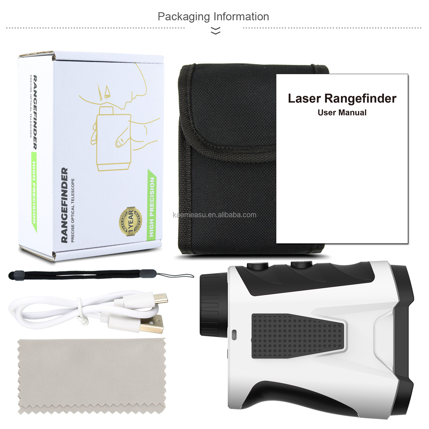 Digital Golf Laser Rangefinder Optical Instruments Telescope Hunting Laser Rangefinder 1000m With Jolt And Magnetic Function