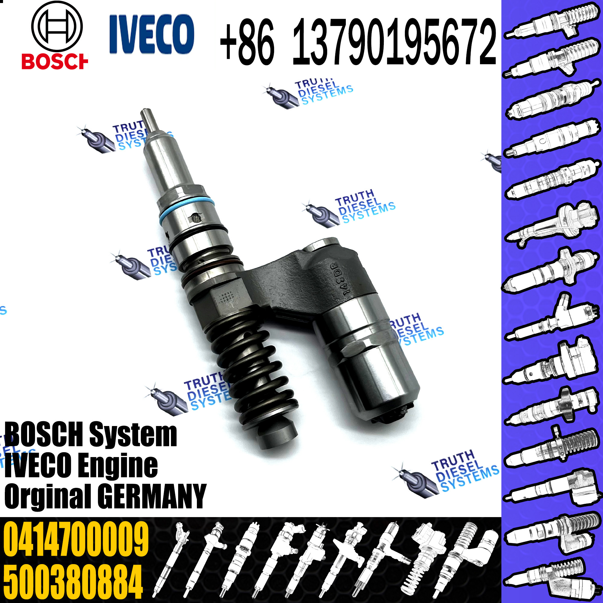 BOSCH injetor 0414700009 0414700003 Diesel fuel Unit pump assembly 5237177 2998524 0986441112 500380884 for IVECO engine