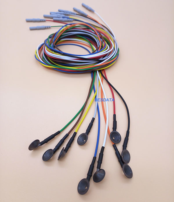 Medical Diagnosis Coated Gold Cup EEG Electrodes Electroencephalogram EEG